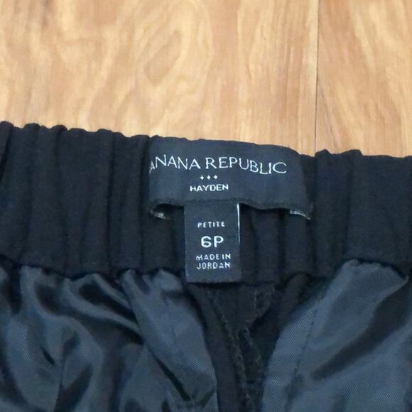 Banana Republic Hayden Black Pull On Pants Size 6P - Picture 9 of 9